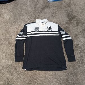 Y2K Ecko Unlimited Size 2XL Classic Polo Heavy Long Sleeve Mens Roughness